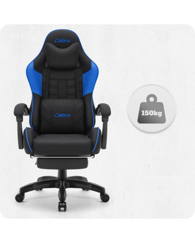 Крісло Cabro C501 Black-Blue тканина