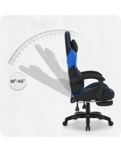Крісло Cabro C501 Black-Blue тканина