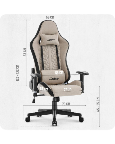 Крісло Cabro C508 Grey тканина