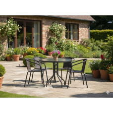 Комплект садових меблів MultiGarden Toscana (на 4 особи): стіл 80 см + 4 стільці з техноротангу