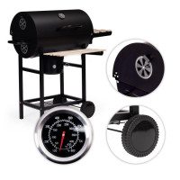 Вугільний гриль MultiGarden XXL BBQ0370 з кришкою, термометром та попільником