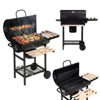 Вугільний гриль MultiGarden XXL BBQ0370 з кришкою, термометром та попільником