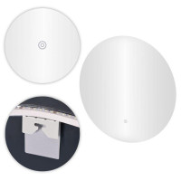 Кругле настінне дзеркало ModernHome з LED-підсвіткою 60 см.