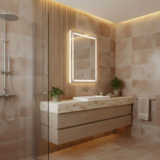 Прямокутне дзеркало ModernHome з LED-підсвічуванням (50х70 см)