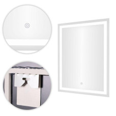 Прямокутне дзеркало ModernHome з LED-підсвічуванням (50х70 см)