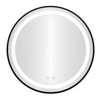 Кругле настінне дзеркало ModernHome Anti-Fog з LED-підсвіткою 80 см.