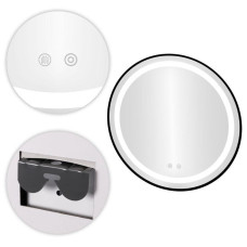 Кругле настінне дзеркало ModernHome Anti-Fog з LED-підсвіткою 80 см.