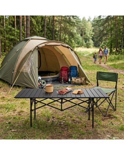 Складаний кемпінговий столик MultiGarden Kemp 120х55 см. з сумкою-чохлом