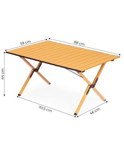 Складаний кемпінговий столик MultiGarden Kemp 90x60 см. з сумкою-чохлом