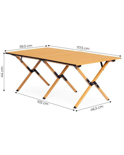 Складаний кемпінговий столик MultiGarden Kemp 120x60 см. з сумкою-чохлом