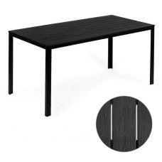 Комплект садових меблів MultiGarden Polywood-6, стіл 156x78 см. + 6 крісла з техротангу (Темно-коричневий)
