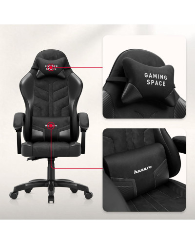 Комп'ютерне крісло Huzaro Force 2.7 Black Carbon