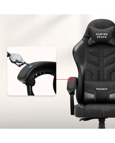 Комп'ютерне крісло Huzaro Force 2.7 Black Carbon